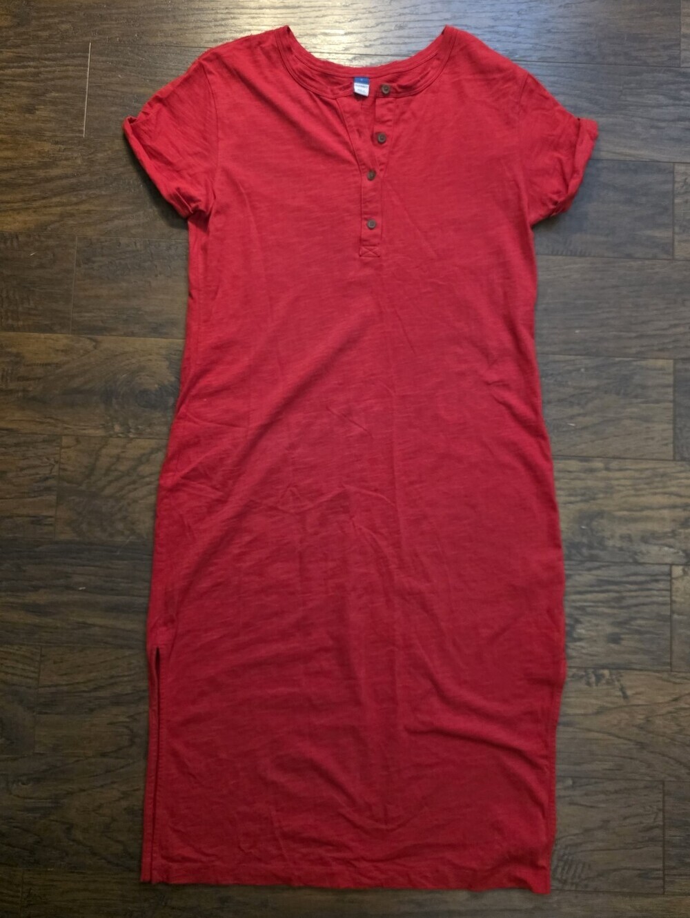 Old Navy Red Button-Front Top